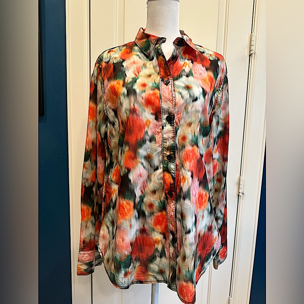 J. Crew Liberty of London cotton print blouse